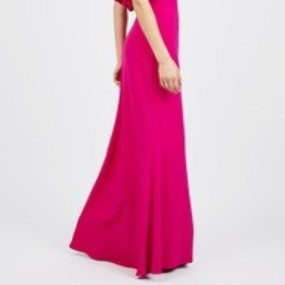 Badgley Mischka Ruffle Back Gown - Picture 4 of 4